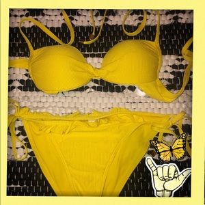 Top Shop yellow bikini